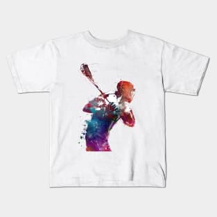 Lacrosse sport art #lacrosse #sport T-Shirt Kids T-Shirt